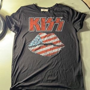 KISS graphic t-shirt, L size, from Hollister